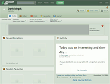 Tablet Screenshot of darksidegds.deviantart.com