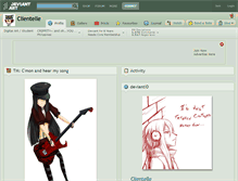 Tablet Screenshot of clientelle.deviantart.com