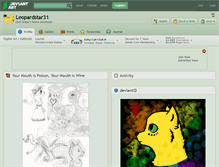 Tablet Screenshot of leopardstar31.deviantart.com