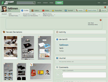 Tablet Screenshot of faithmen.deviantart.com