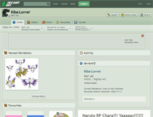 Tablet Screenshot of kiba-luvver.deviantart.com