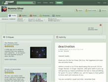 Tablet Screenshot of mommy-silver.deviantart.com