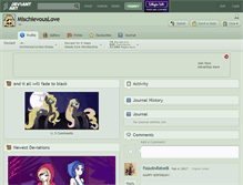 Tablet Screenshot of mischievouslove.deviantart.com