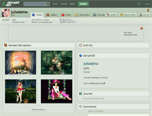 Tablet Screenshot of juliadalma.deviantart.com