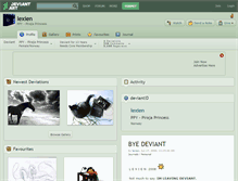 Tablet Screenshot of lexien.deviantart.com