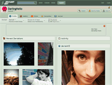 Tablet Screenshot of darlinghello.deviantart.com