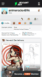 Mobile Screenshot of animerocks4896.deviantart.com