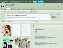 Tablet Screenshot of animerocks4896.deviantart.com