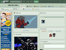 Tablet Screenshot of elite-fan-club.deviantart.com