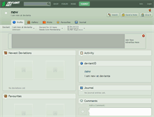 Tablet Screenshot of new.deviantart.com