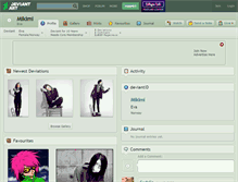 Tablet Screenshot of mikimi.deviantart.com