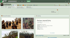 Desktop Screenshot of chrispickman.deviantart.com
