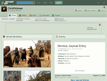 Tablet Screenshot of chrispickman.deviantart.com