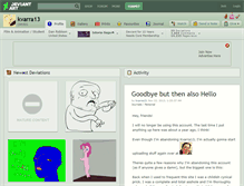 Tablet Screenshot of kvarra13.deviantart.com