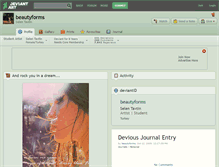 Tablet Screenshot of beautyforms.deviantart.com