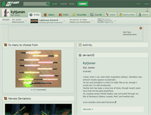 Tablet Screenshot of kytjunon.deviantart.com