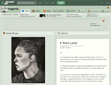 Tablet Screenshot of megan66.deviantart.com