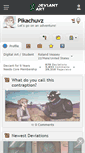 Mobile Screenshot of pikachuvz.deviantart.com