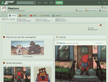 Tablet Screenshot of pikachuvz.deviantart.com