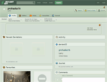 Tablet Screenshot of prohaska16.deviantart.com