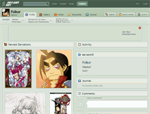 Tablet Screenshot of folkor.deviantart.com