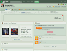 Tablet Screenshot of dazza1008.deviantart.com