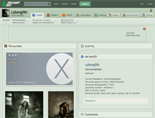 Tablet Screenshot of cyberg0th.deviantart.com