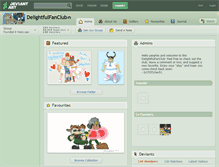 Tablet Screenshot of delightfulfanclub.deviantart.com