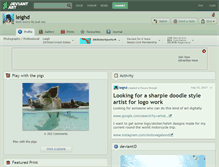 Tablet Screenshot of leighd.deviantart.com