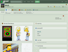 Tablet Screenshot of kimjl.deviantart.com