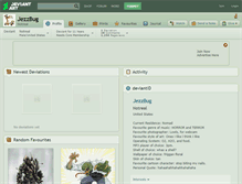 Tablet Screenshot of jezzbug.deviantart.com