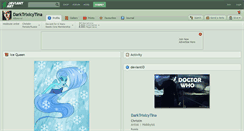 Desktop Screenshot of darktrixicytina.deviantart.com