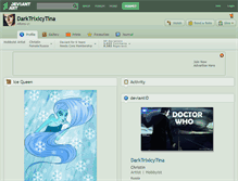 Tablet Screenshot of darktrixicytina.deviantart.com
