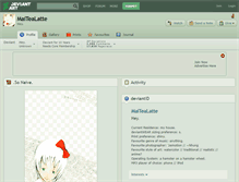 Tablet Screenshot of maitealatte.deviantart.com