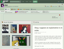 Tablet Screenshot of dcpc.deviantart.com