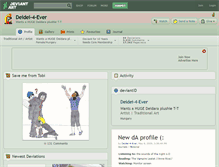 Tablet Screenshot of deidei-4-ever.deviantart.com