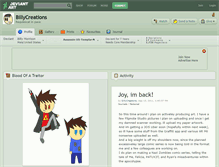 Tablet Screenshot of billycreations.deviantart.com