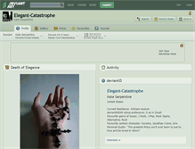 Tablet Screenshot of elegant-catastrophe.deviantart.com