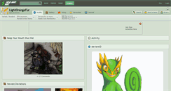 Desktop Screenshot of lightorangefur.deviantart.com