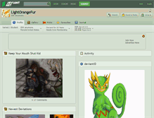 Tablet Screenshot of lightorangefur.deviantart.com