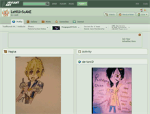 Tablet Screenshot of lenluvscake.deviantart.com