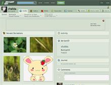 Tablet Screenshot of chalida.deviantart.com