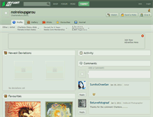 Tablet Screenshot of noireloupgarou.deviantart.com