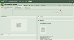 Desktop Screenshot of dark-pikachu-thunder.deviantart.com