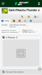 Mobile Screenshot of dark-pikachu-thunder.deviantart.com