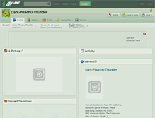 Tablet Screenshot of dark-pikachu-thunder.deviantart.com