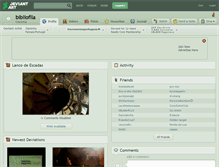 Tablet Screenshot of bibliofila.deviantart.com