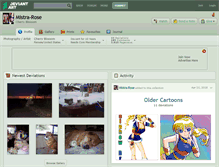 Tablet Screenshot of mistra-rose.deviantart.com