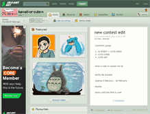 Tablet Screenshot of kawaii-or-cute.deviantart.com