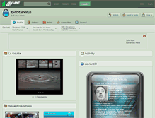 Tablet Screenshot of evilstarvirus.deviantart.com